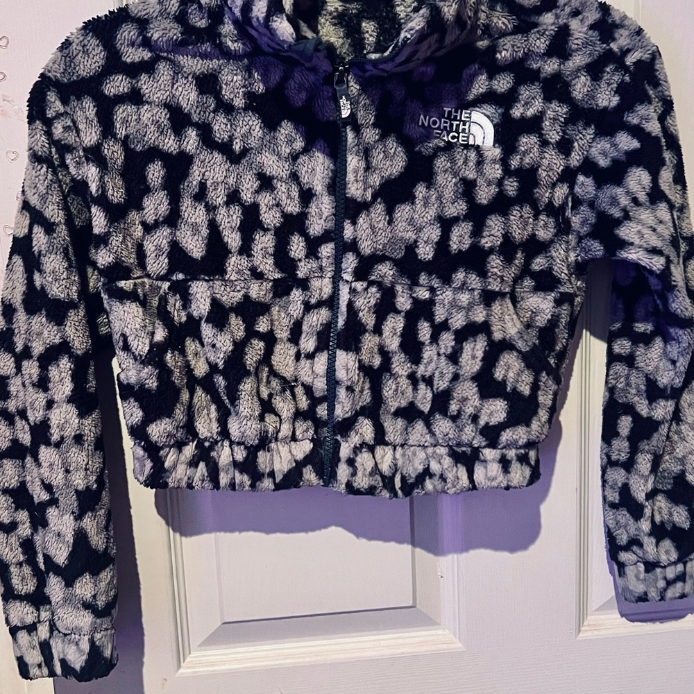 The North Face Osolita Animal print Black and Gray Fleece animal print Jacket